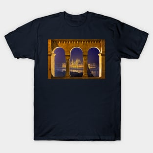 The Hungarian Parliament through the Fisherman's Bastion T-Shirt